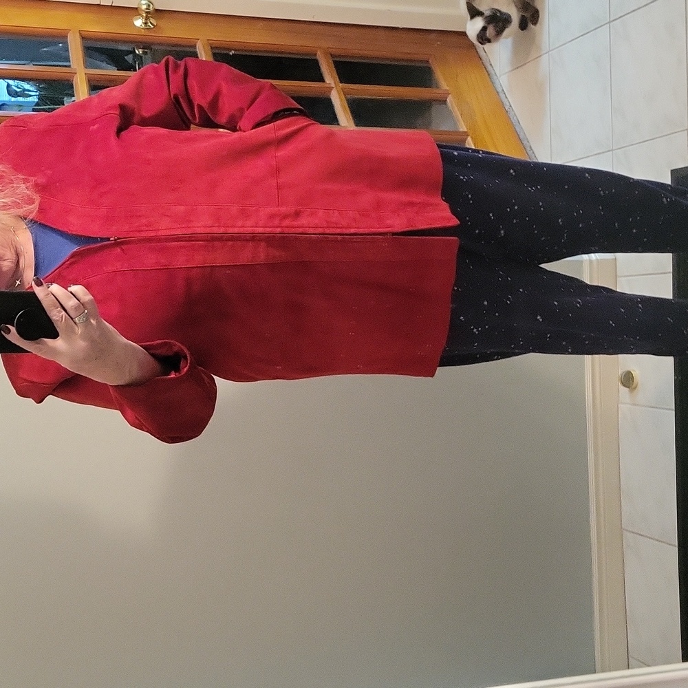 Danier Red Suede Jacket - Picture 13 of 14